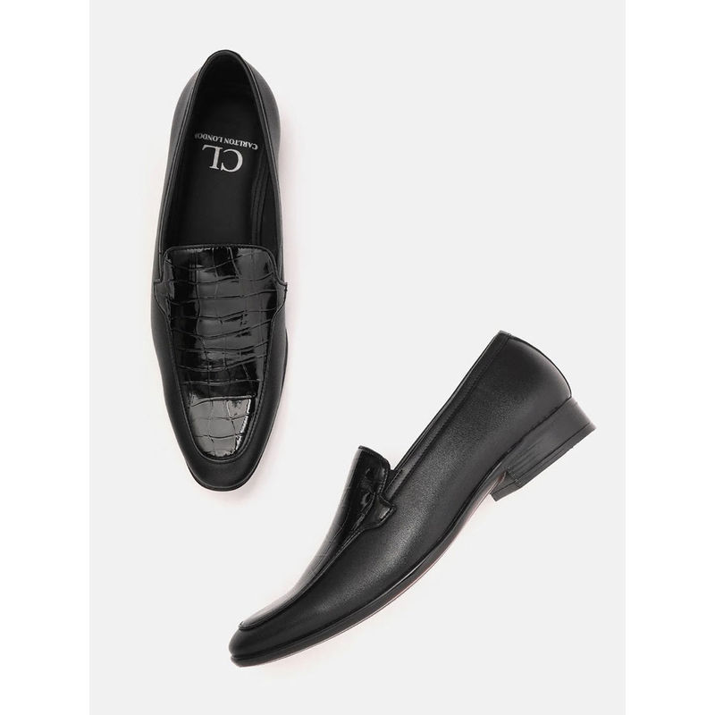 Carlton London Textured Black Slip Ons (EURO 40)